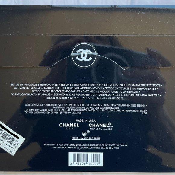 Authentic and RARE CHANEL Body Art 55 Tattoo Sticker Set *SEALED* NEW - Picture 3 of 14
